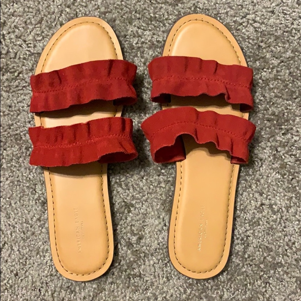 American Eagle Ruffle Sandals